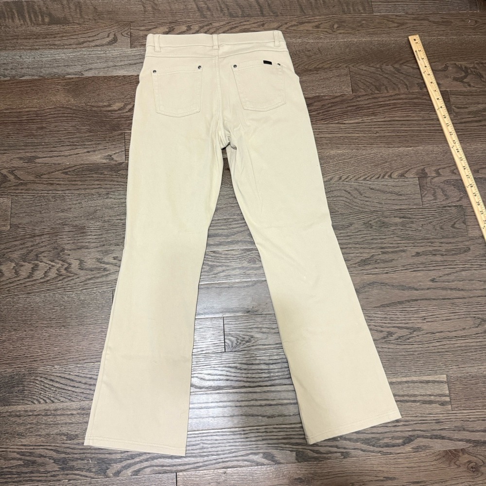 Hue Bootcut Khaki Legging Pants Size Large Stretchy Office Career Comfort - Picture 7 of 9